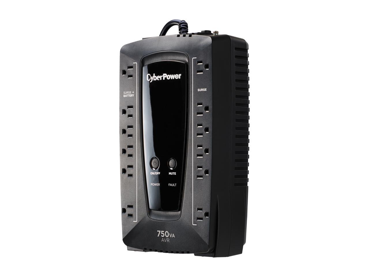CyberPower AVRG750U 750 VA 450 Watts 12 Outlets Compact UPS w/ Automatic Voltage Regulation