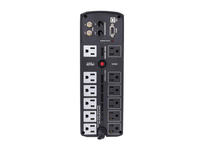 CyberPower BRG1350AVRLCD 1350 VA / 810 Watts, 12 Outlets, AVR, Intelligent LCD Mini-Tower UPS System