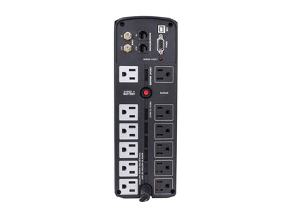 CyberPower BRG1500AVRLCD 1500 VA / 900 Watts, 12 Outlets, AVR, Intelligent LCD Mini-Tower UPS System