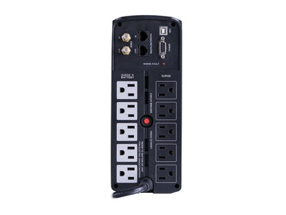 CyberPower BRG850AVRLCD 850 VA / 510 Watts, 10 Outlets, AVR, Intelligent LCD Mini-Tower UPS System