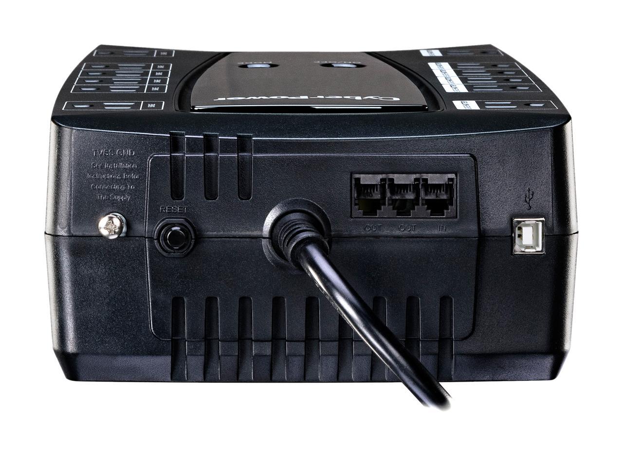 CyberPower AVRG750LCD 750 VA 450W 12 Outlets Intelligent LCD UPS