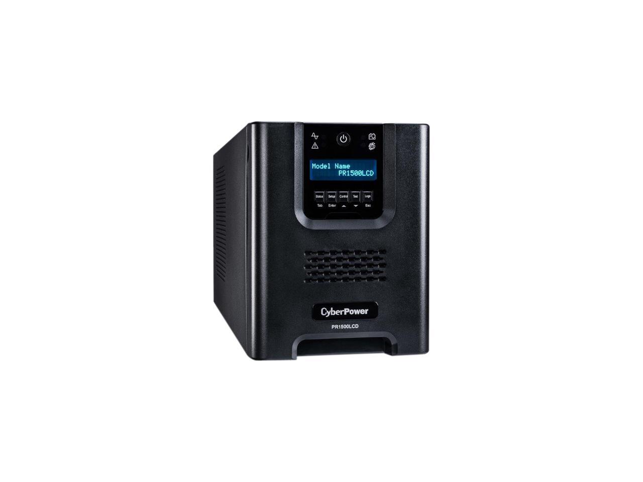 CyberPower Smart App Sinewave PR1500LCDN 1500 VA 1050 W 8 Outlets UPS