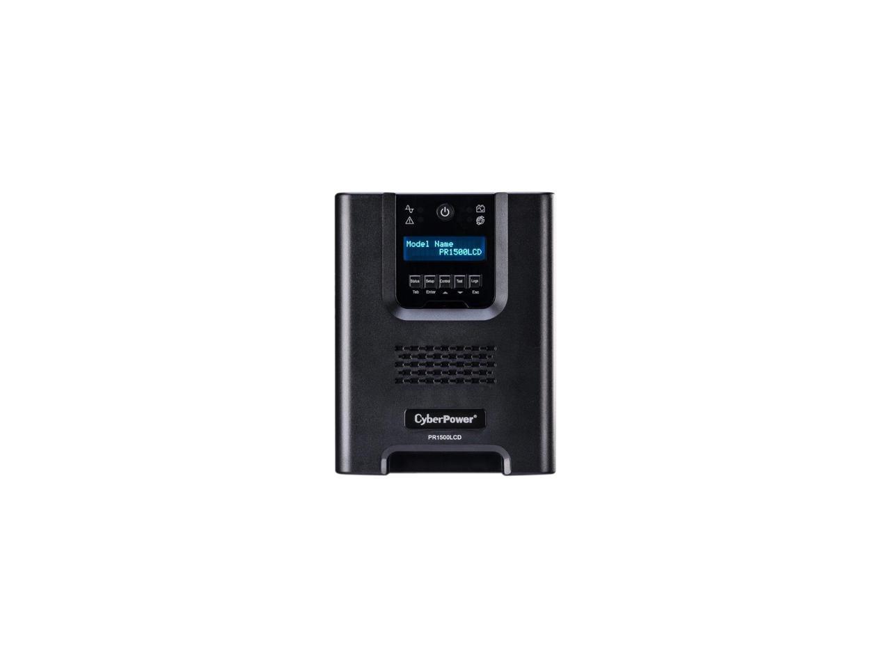 CyberPower Smart App Sinewave PR1500LCDN 1500 VA 1050 W 8 Outlets UPS