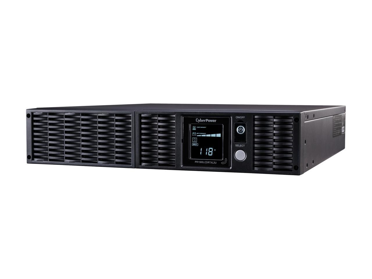 CyberPower Smart App Sinewave PR1500LCDRTXL2UN 1500VA Tower/Rack Mountable UPS