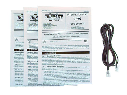 Tripp Lite 300 VA Standby UPS Back Up, 120V 150 Watts Ultra-Compact Desktop 6 Outlets, Tel / DSL / Ethernet Protection, TAA (INTERNETOFFICE300)