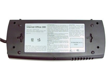 Tripp Lite 300 VA Standby UPS Back Up, 120V 150 Watts Ultra-Compact Desktop 6 Outlets, Tel / DSL / Ethernet Protection, TAA (INTERNETOFFICE300)