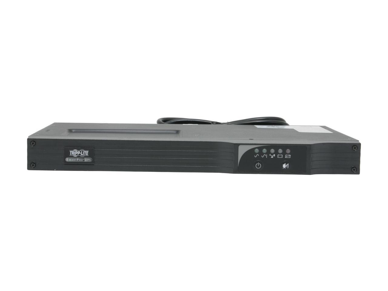 Tripp Lite SMART500RT1U 500 VA 300 Watts 1U Rackmount 6 Outlets Line Interactive UPS
