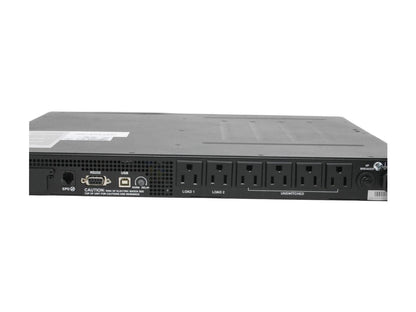 Tripp Lite Smart 750VA Sine Wave UPS Back Up, Line-Interactive 120V 600W, 1U Rackmount, Network Management Card Options, USB, DB9 Serial (SMART750RM1U)