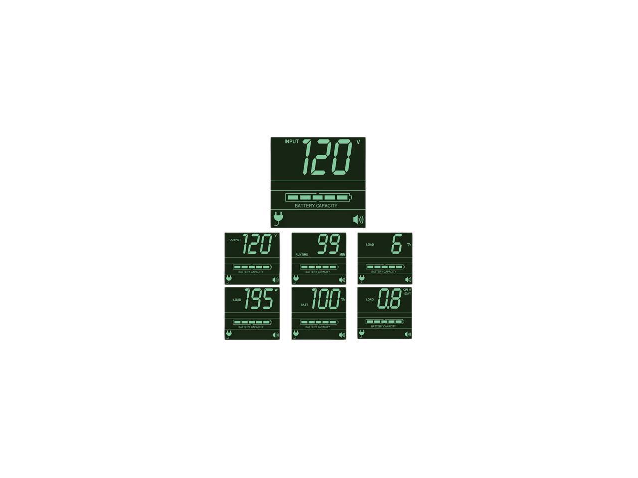 Tripp Lite SMART750RMXL2U 750VA 600W UPS Smart Rackmount AVR LCD 120V USB DB9 SNMP 2URM, 6 Outlets