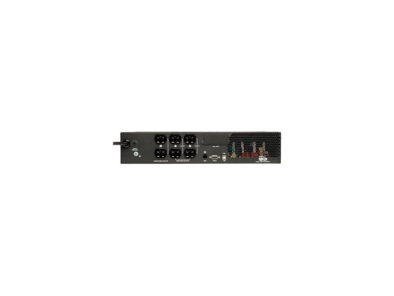 Tripp Lite SMART1000RM2U Smart Pro 1000 VA 800 Watts 2U Rackmount 6 Outlets Line Interactive UPS