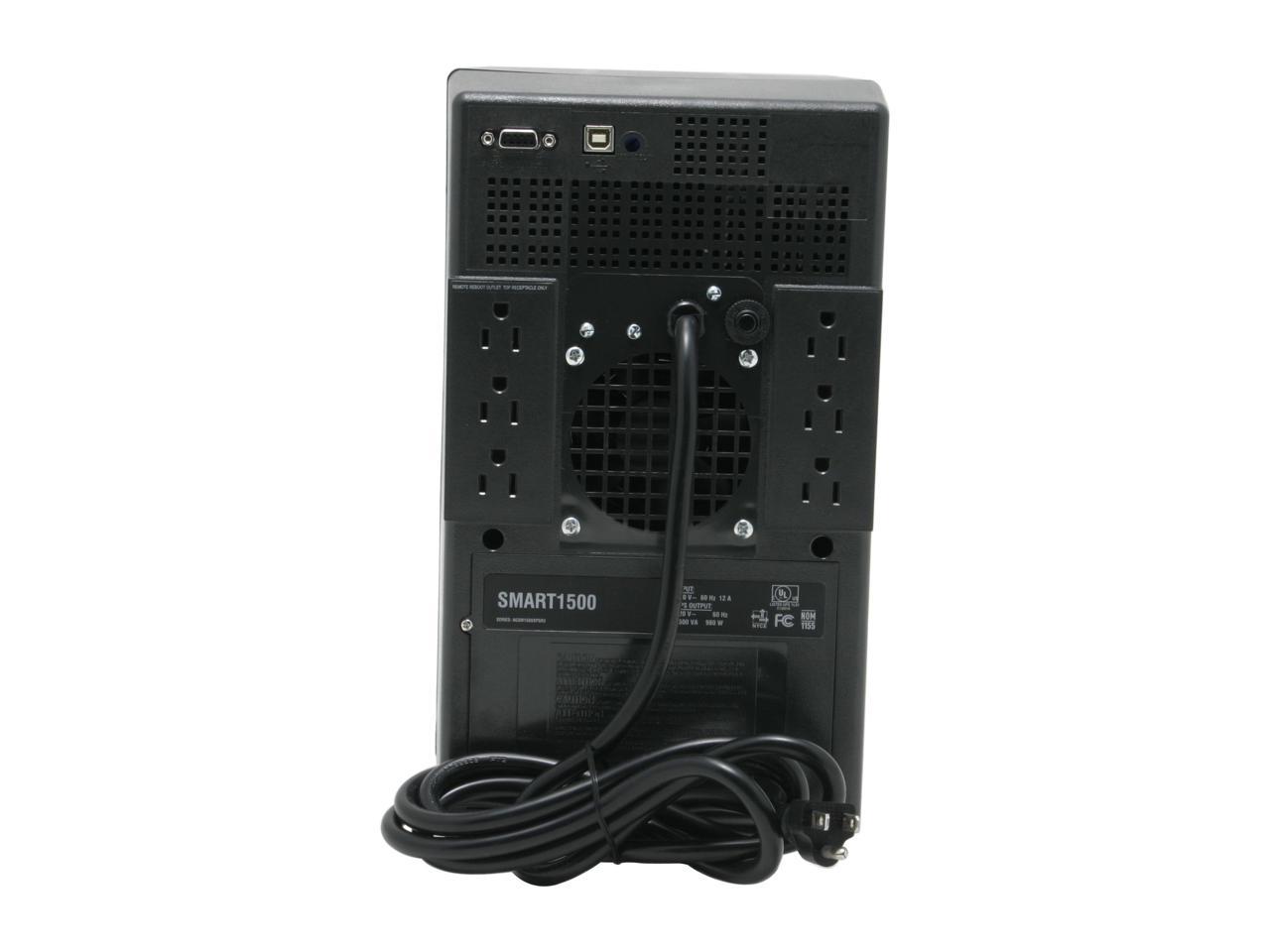 Tripp Lite SMART1500 Smart Pro 1500 VA 980 Watts Tower 6 Outlets Line Interactive UPS