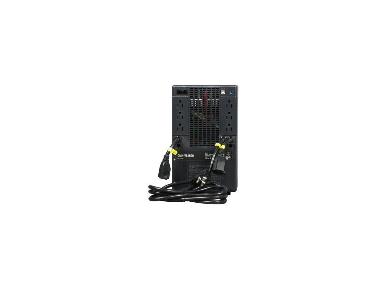 Tripp Lite OMNIVS1500 OMNI VS 1500 VA 940 Watts 8 Outlets Line Interactive Tower UPS
