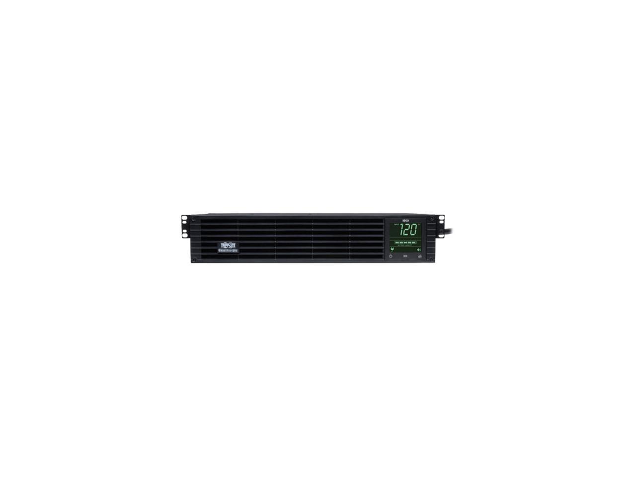 Tripp Lite SMART1500RM2U 1500VA 1350W UPS Smart Rackmount AVR LCD 120V USB DB9 SNMP 2URM, 8 Outlets