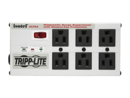 Tripp Lite ISOTEL6ULTRA 6ft. 6 Outlets 3330 Joules Isobar Surge Suppressor