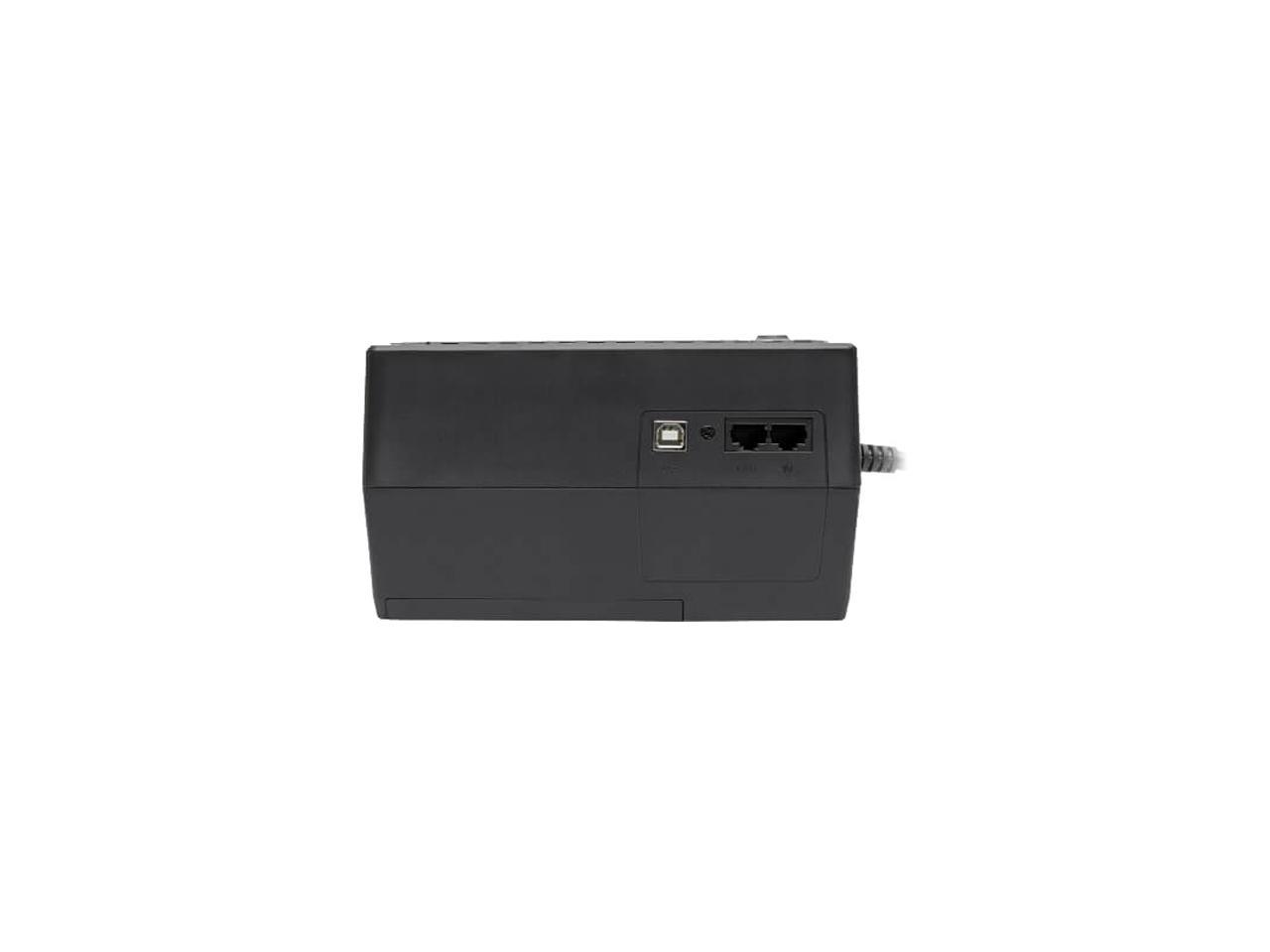 Tripp Lite Internet Office 120V 600 VA 300 Watts Standby UPS, Ultra-Compact Desktop, USB (INTERNET600U)