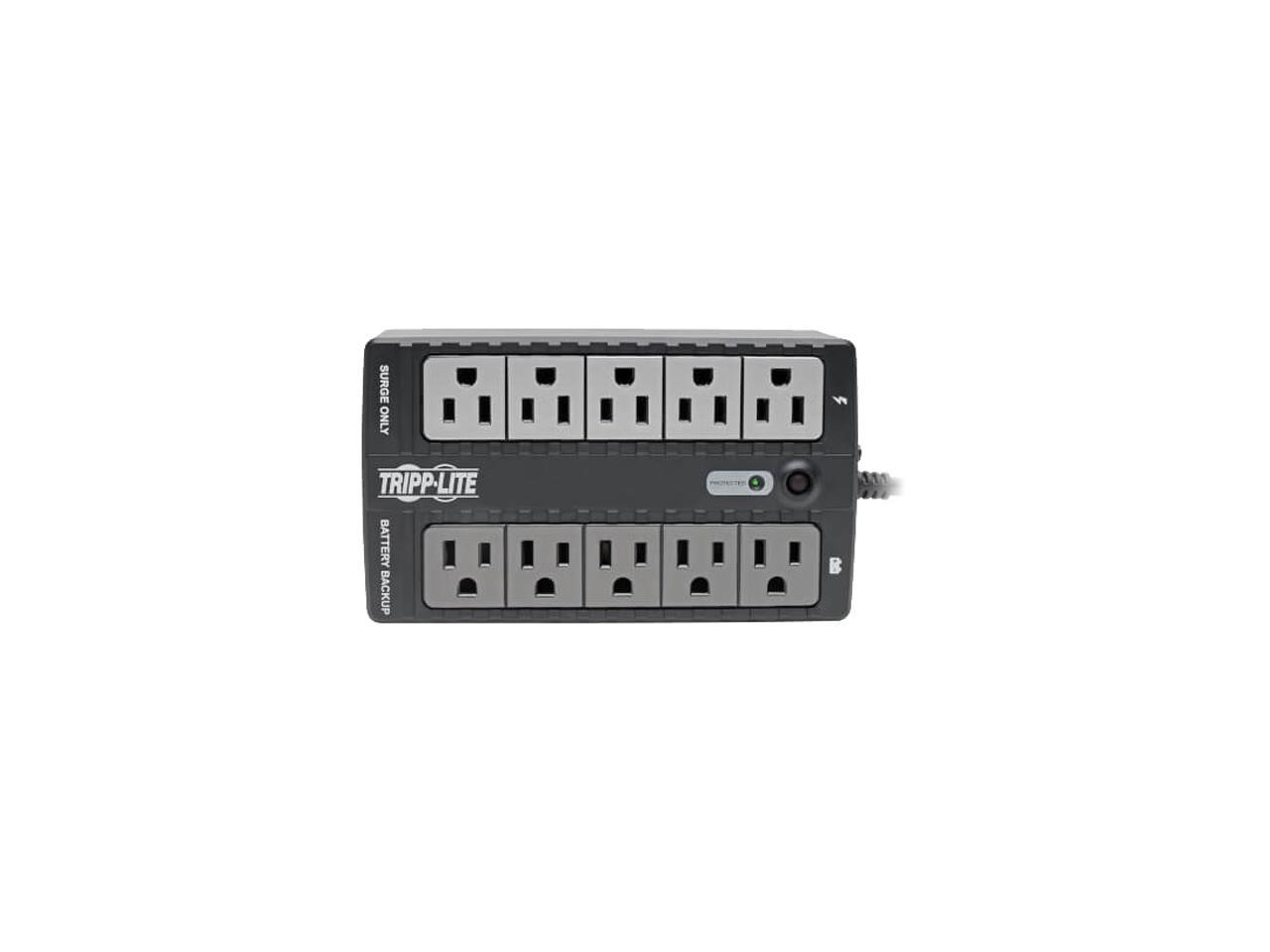 Tripp Lite Internet Office 120V 600 VA 300 Watts Standby UPS, Ultra-Compact Desktop, USB (INTERNET600U)