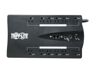 Tripp Lite 750 VA UPS Battery Backup, 450 Watts Eco Green, USB, RJ11, 12 Outlets (ECO750UPS)