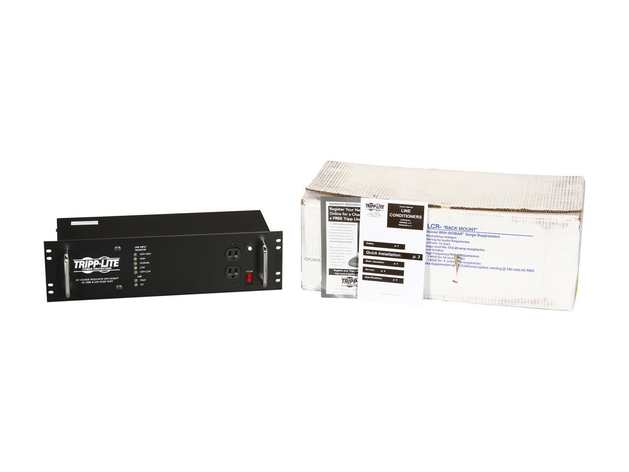TRIPP LITE LCR2400 Line Conditioner - Automatic Voltage Regulation with Surge Protection