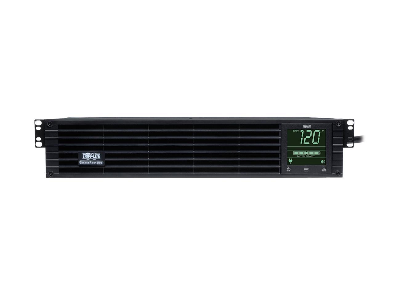 Tripp Lite SMART3000RMXL2U 3000VA 2880W UPS Smart Rackmount AVR LCD 120V USB DB9 SNMP 2URM, 9 Outlets
