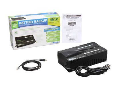 Tripp Lite 650 VA UPS Battery Backup, LCD, 325 Watts Eco Green, USB, RJ11, 8 Outlets (ECO650LCD)