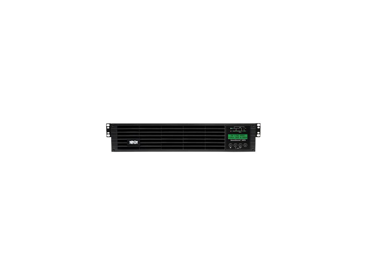 Tripp Lite Smart Online 2.2kVA UPS Back Up, Double-Conversion, 120V 1.8kW 2U, Extended Run, Network Card Slot, LCD, USB, DB9 (SU220RTXLCD2U)