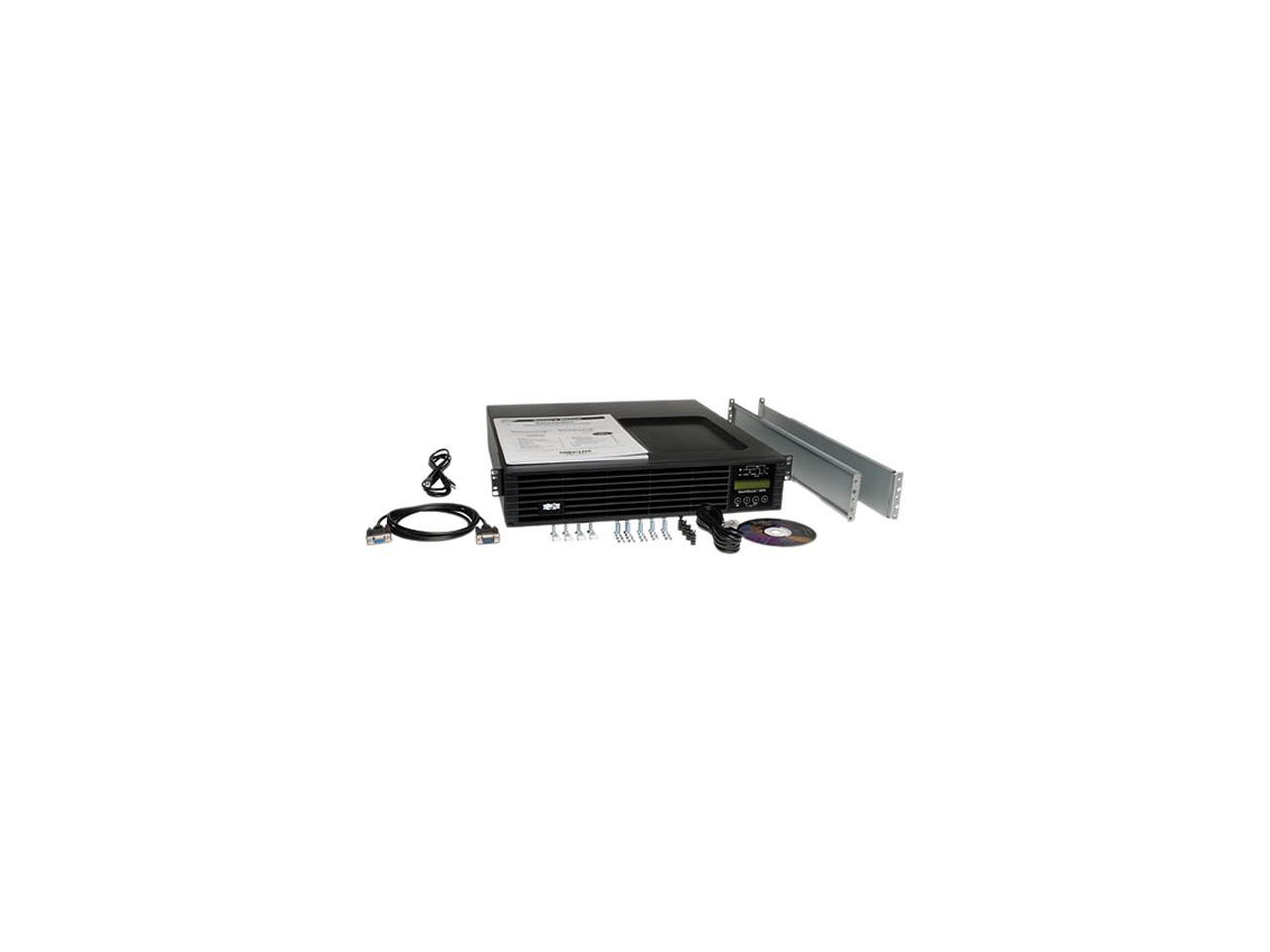 Tripp Lite Smart Online 2.2kVA UPS Back Up, Double-Conversion, 120V 1.8kW 2U, Extended Run, Network Card Slot, LCD, USB, DB9 (SU220RTXLCD2U)
