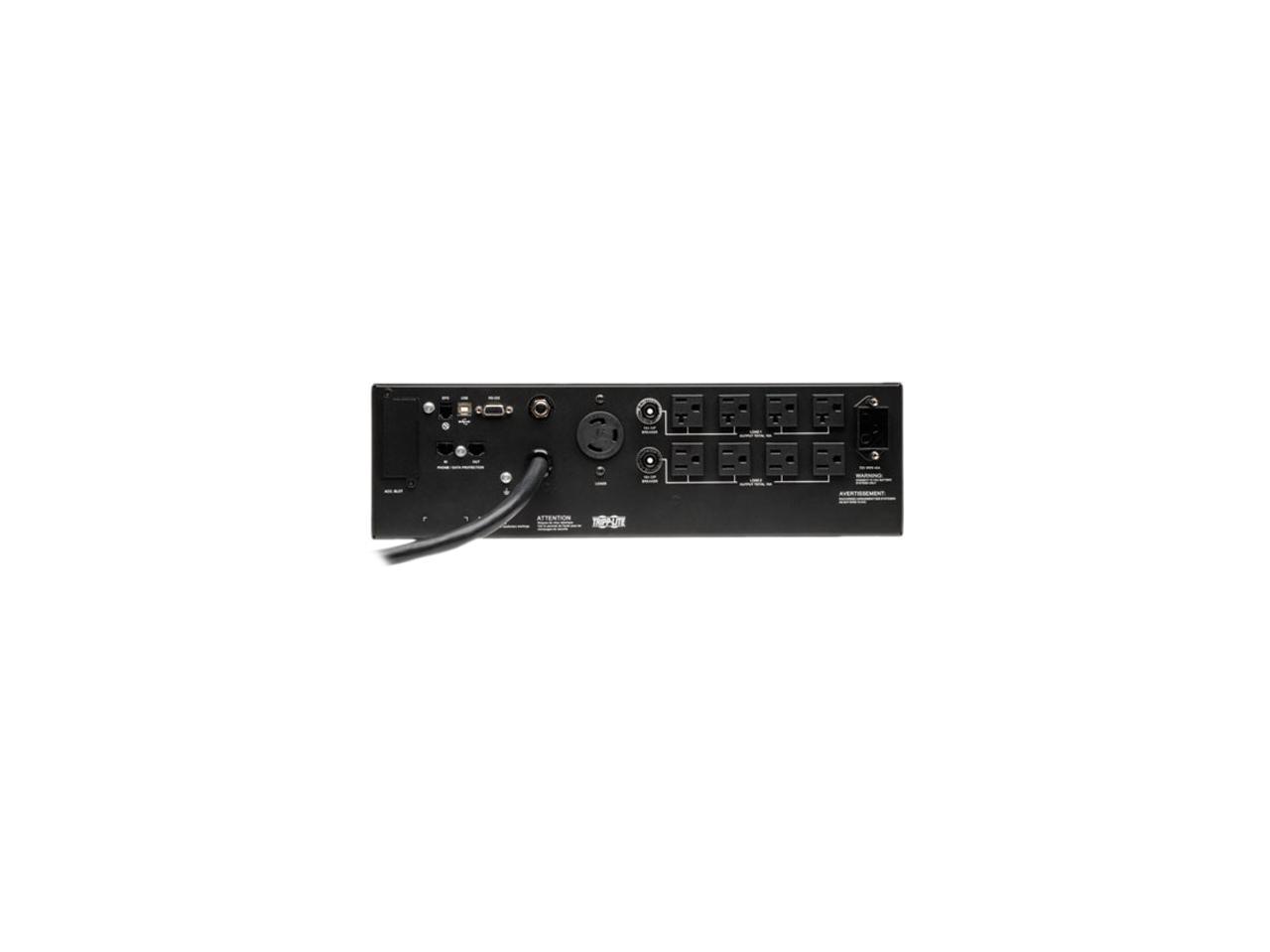 TRIPP LITE SU3000RTXLCD3U 3000VA 2700W UPS Smart Online LCD Rackmount 100-120V USB 3URM RT