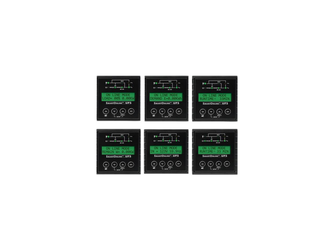 TRIPP LITE SU3000RTXLCD3U 3000VA 2700W UPS Smart Online LCD Rackmount 100-120V USB 3URM RT