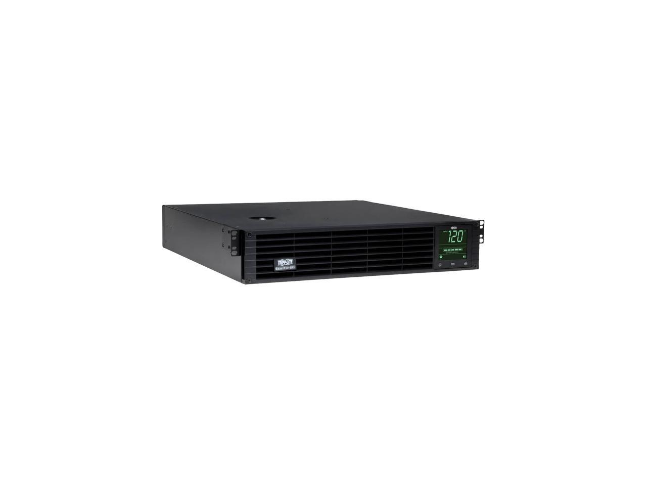 Tripp Lite SmartPro 120V 2.2 kVA 1.92 kWatts Line-Interactive Sine Wave UPS, 2U Rack / Tower, Extended Run, Pre-Installed WEBCARDLX Network Interface, LCD Display, USB, DB9 Serial (SMART2200RMXLN)