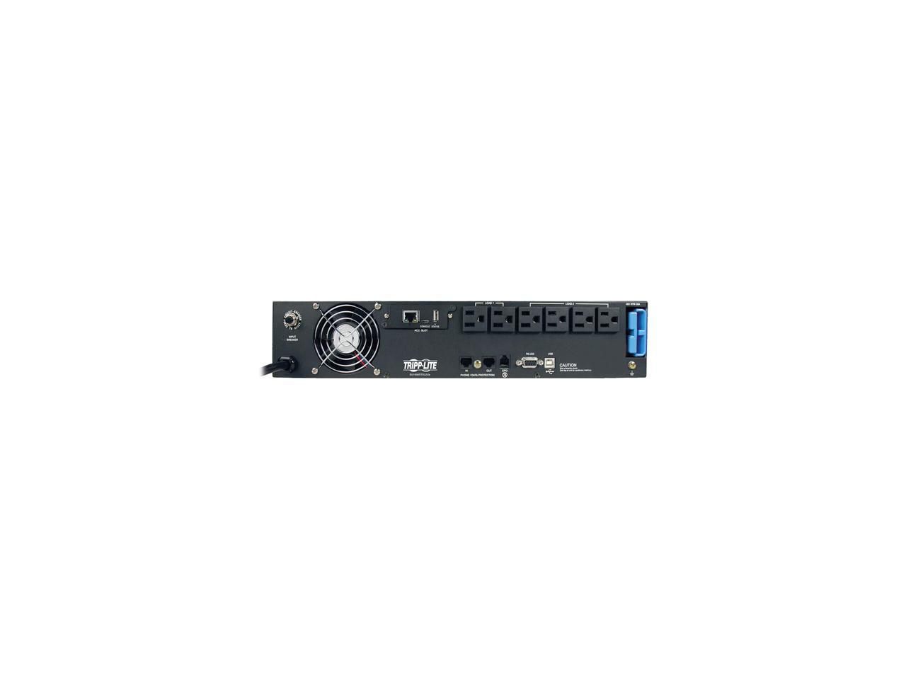 Tripp Lite SmartOnline 120V 1.5 kVA 1.2 kWatts Double-Conversion UPS, 2U Rack / Tower, Extended Run, Pre-installed WEBCARDLX Network Interface, USB, DB9 Serial (SU1500RTXL2UN)