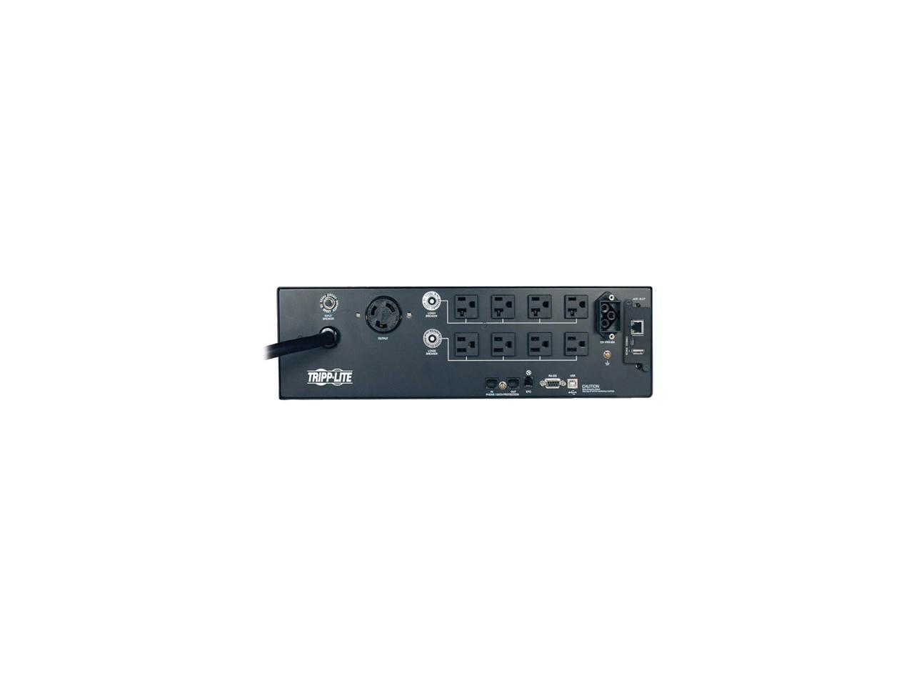 Tripp Lite SmartOnline 120V 3 kVA 2.4 kWatts On-Line Double-Conversion UPS, 3U Rack/Tower, Extended Run, WEBCARDLX Network Interface (SU3000RTXL3UN)