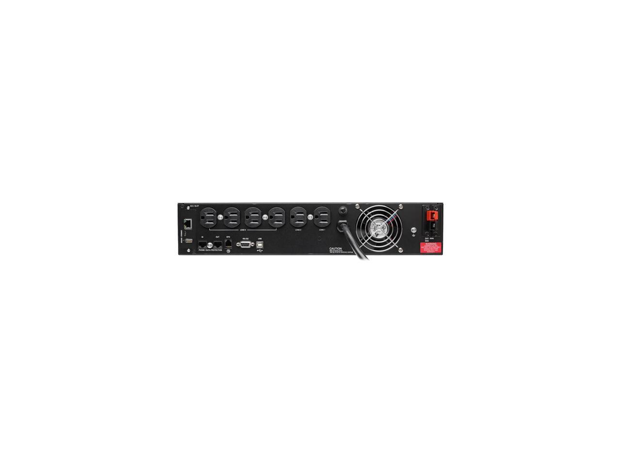 Tripp Lite SmartOnline 120V 1 kVA 800 Watts Double-Conversion UPS, 2U Rack / Tower, Extended Run, Pre-Installed WEBCARDLX Network Interface, USB, DB9 Serial (SU1000RTXL2UN)