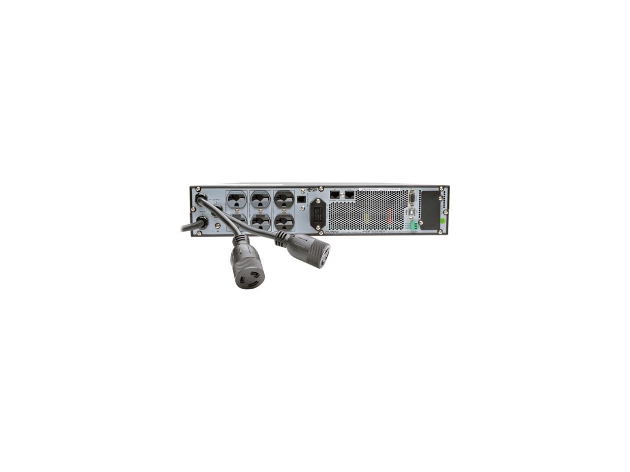 Tripp Lite 3kVA 2.7kW Smart Online UPS, Double Conversion 208/240V, Extended Run, 2U Rack Mount, Energy Star, LCD, USB, DB9 (SU3000LCD2UHV)