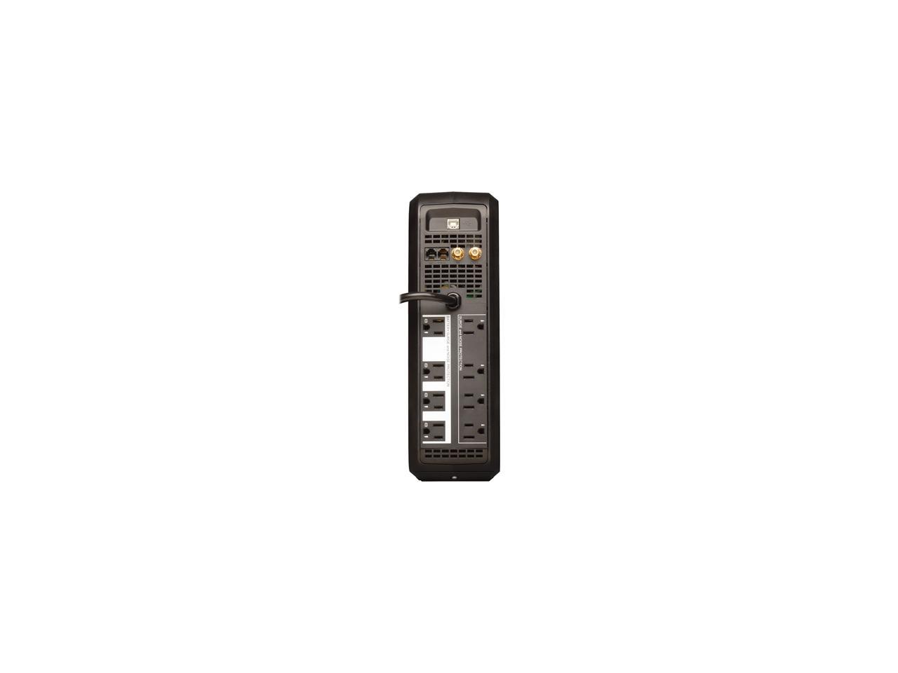 Tripp Lite 1000 VA Smart UPS Back Up with USB Charging Port, 500 Watts Tower, LCD, AVR, USB, TEL/Coax Protection (SMART1000LCDU)