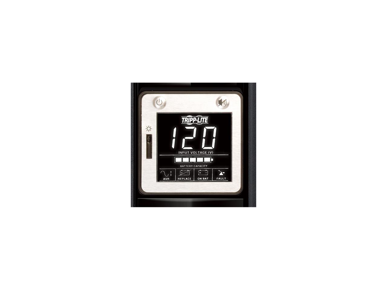 Tripp Lite 1000 VA Smart UPS Back Up with USB Charging Port, 500 Watts Tower, LCD, AVR, USB, TEL/Coax Protection (SMART1000LCDU)