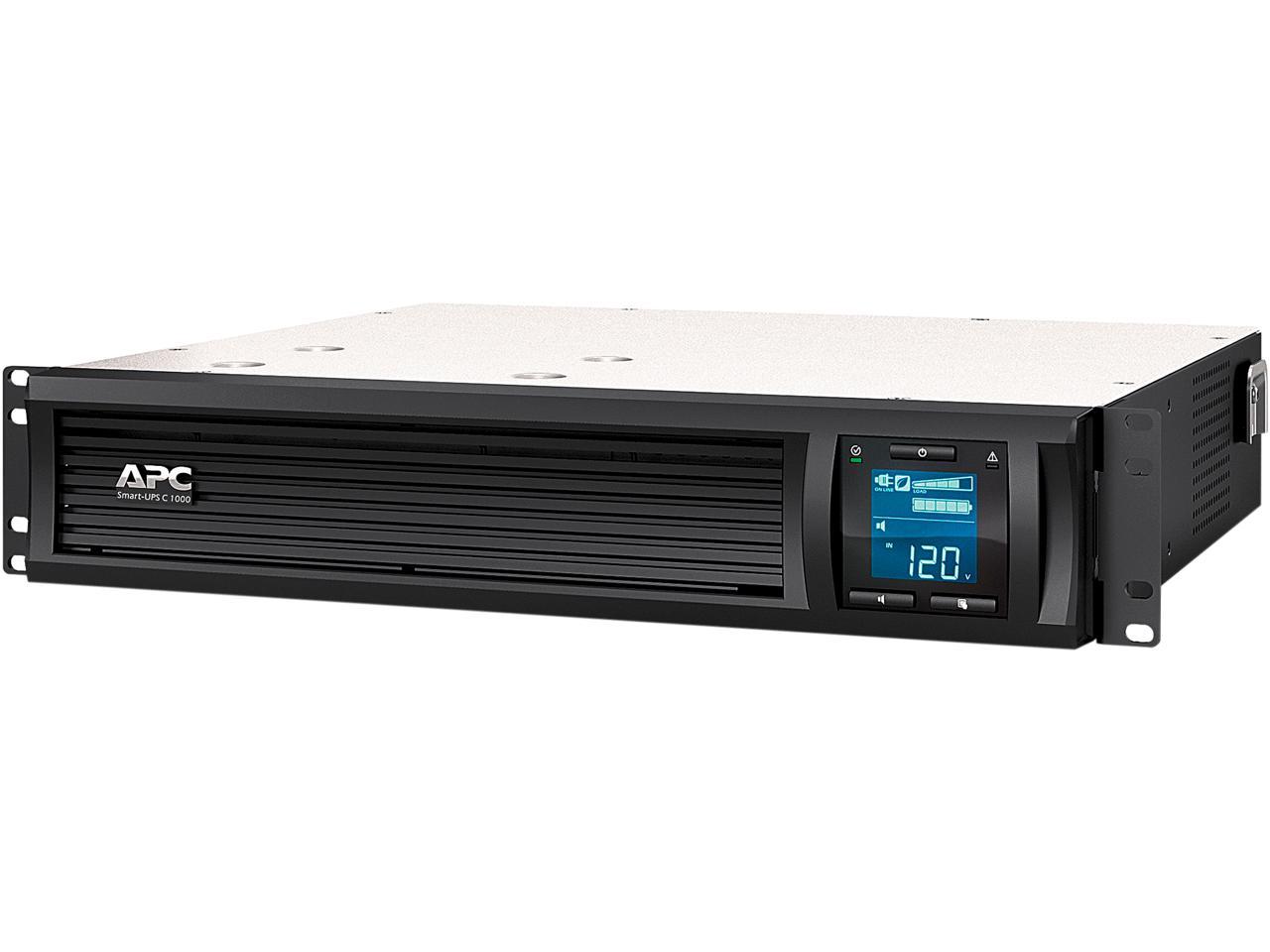 APC SMC1000-2UC 1000 VA 600 Watts 6 Outlets Pure Sinewave Smart-UPS with SmartConnect (Replaces SMC1000-2U)