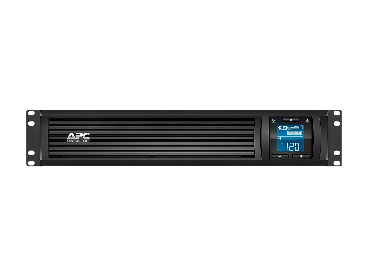 APC SMC1000-2UC 1000 VA 600 Watts 6 Outlets Pure Sinewave Smart-UPS with SmartConnect (Replaces SMC1000-2U)