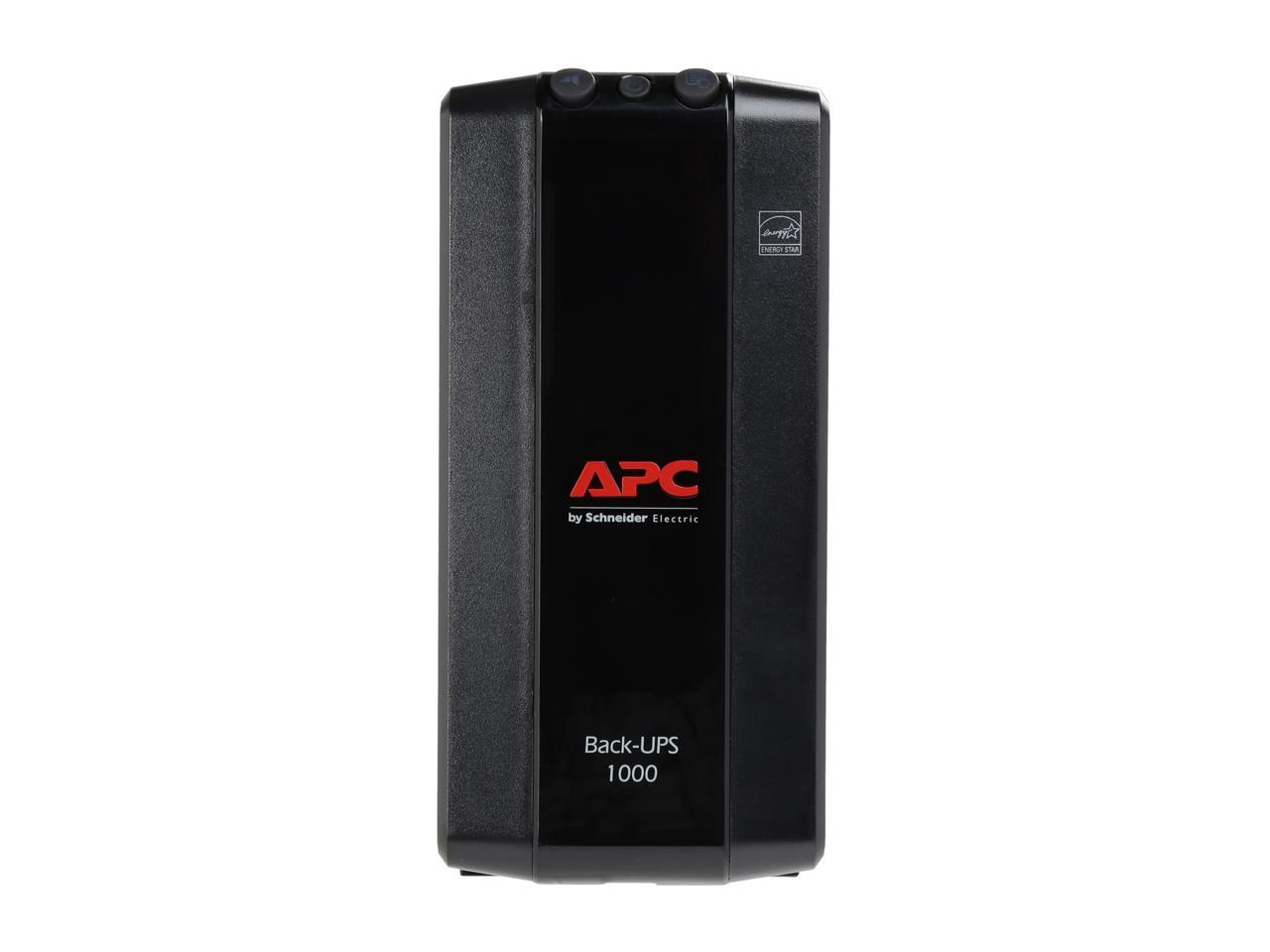 APC BX1000M Back-UPS Pro 1000 VA 600 Watts 8 Outlets Uninterruptible Power Supply (UPS)