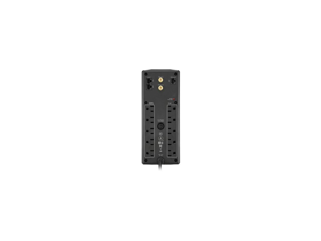 APC BX1500M Back-UPS Pro 1500 VA 900 Watts 10 Outlets Uninterruptible Power Supply (UPS)