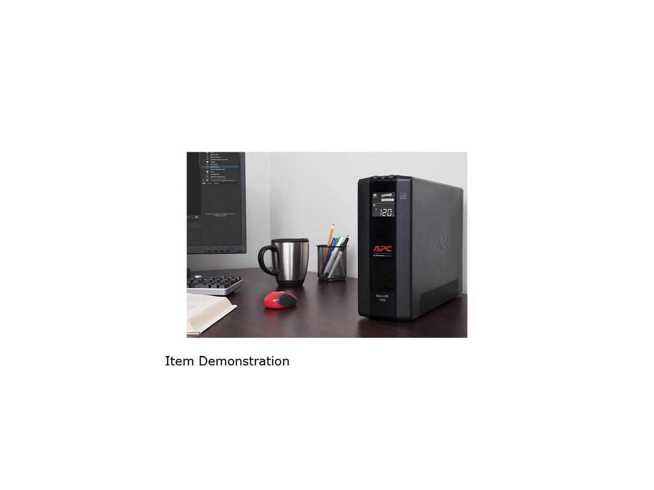 APC BX1500M Back-UPS Pro 1500 VA 900 Watts 10 Outlets Uninterruptible Power Supply (UPS)