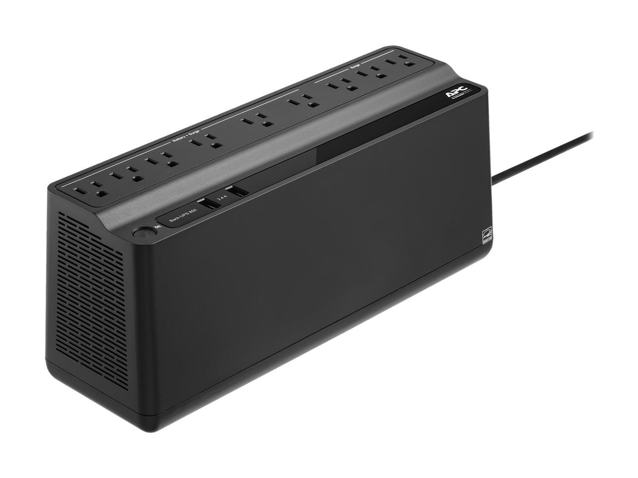APC BE850M2 850 VA 450 Watts 9 Outlets UPS Back Up Power Supply (Step-up Model of BE750G)