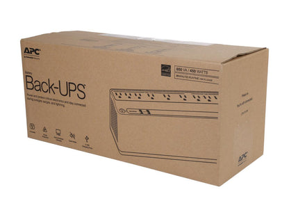APC BE850M2 850 VA 450 Watts 9 Outlets UPS Back Up Power Supply (Step-up Model of BE750G)