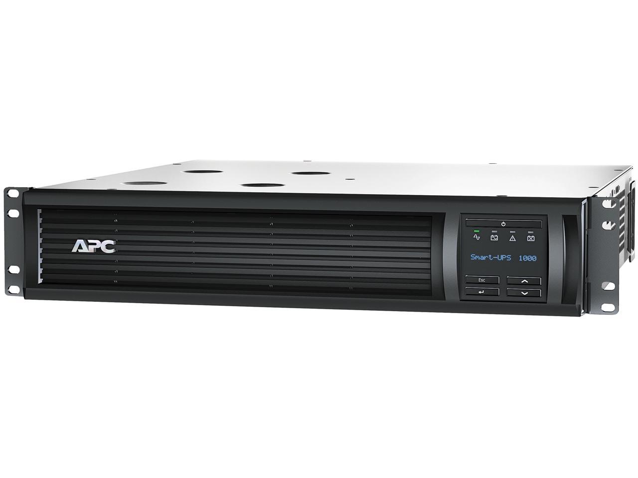 APC SMT1000RM2UC 1000 VA 700 Watts 120V 6 Outlets Pure Sinewave Smart-UPS with SmartConnect (Replaces SMT1000RM2U)