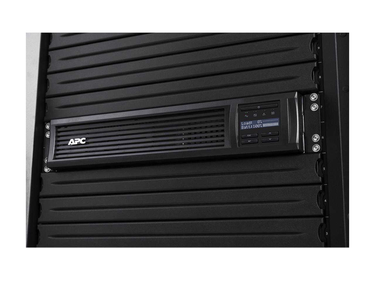 APC SMT2200RM2UC 2200 VA 1980 Watts 8 Outlets Pure Sinewave Smart-UPS with SmartConnect (Replaces SMT2200RM2U)