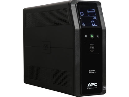 APC BR1350MS 1350 VA Pure SineWave 10 Outlets 2 USB Charging Ports Back-UPS Pro Battery Backup