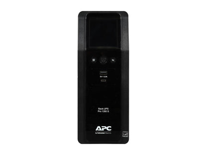APC BR1350MS 1350 VA Pure SineWave 10 Outlets 2 USB Charging Ports Back-UPS Pro Battery Backup