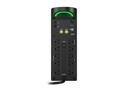 APC Gaming UPS, 1500 VA Sine Wave UPS Battery Backup with AVR and (3) USB Charger Ports, BGM1500B, Back-UPS Pro Uninterruptible Power Supply