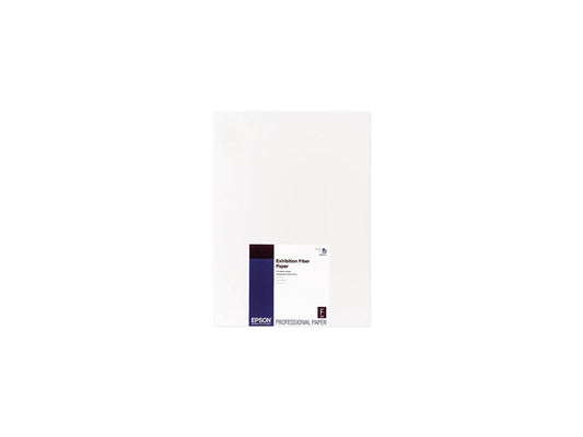 Epson Exhibition Fiber Paper, Micro Porous Smooth Gloss, 13 x 19, White, 25 Sheets