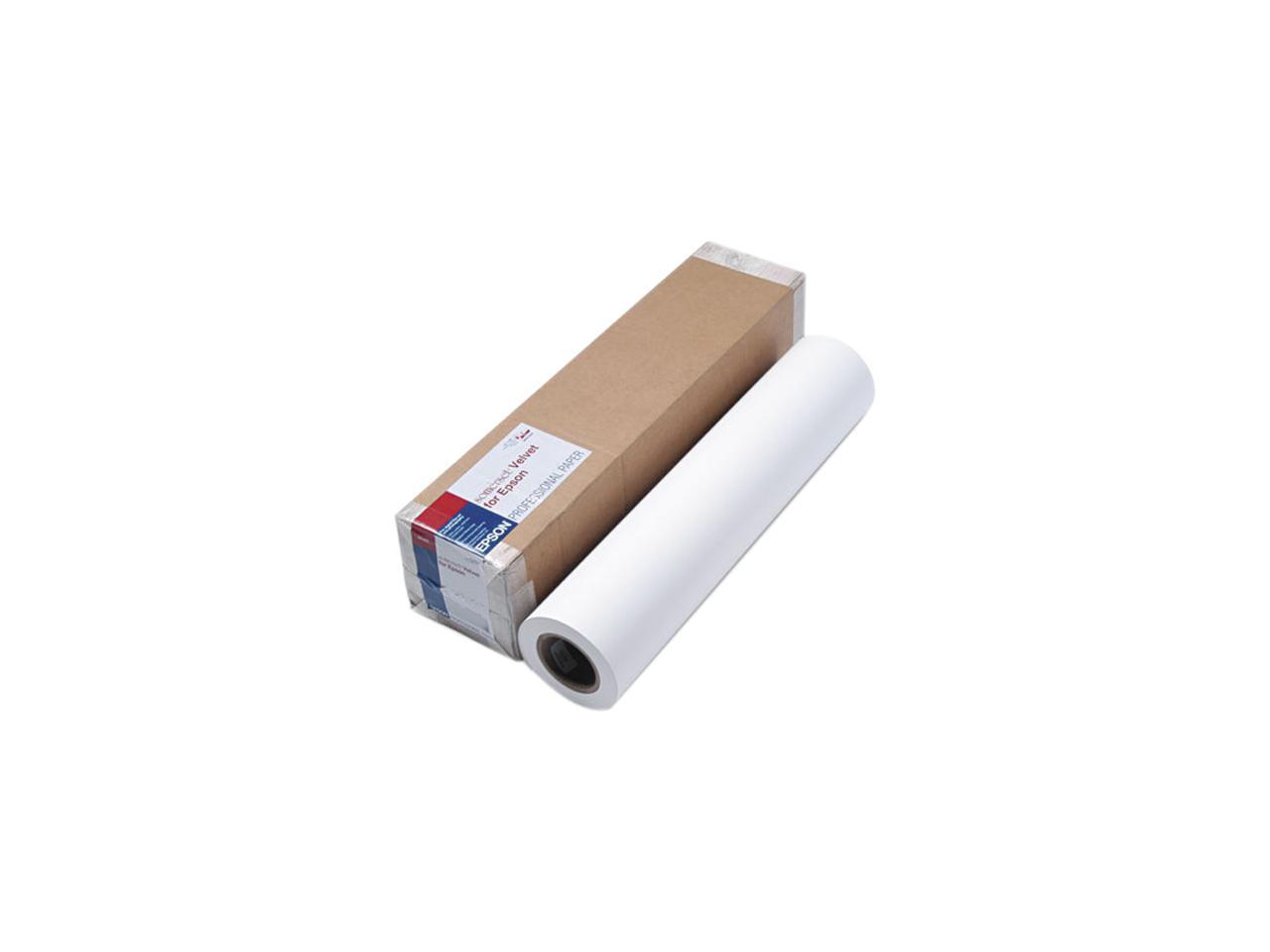 Epson SP91203 Somerset Velvet Paper Roll, 255 g, 24" x 50 ft, White