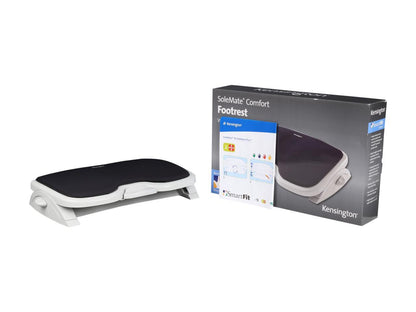 Kensington Solemate Comfort Footrest with SmartFit System, 21.5"L x 4.6"W x 14"H, Gray/Black